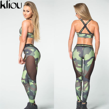 Women's Fitness Suit Set, Floral Printed Sexy Top And Legging. 2018 Summer Collection.