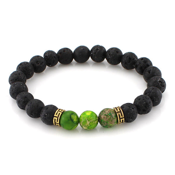 Fashion High Quality 8 MM Lava Stone Beads Bracelet For Men or Women, Perfect Gift!