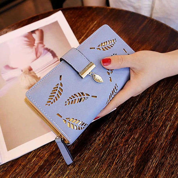 Leatherboss Designer Clutch Flap Out Debit Credit Card Holder Wallet for  Women