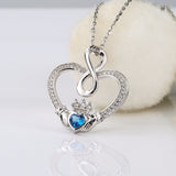 Platinum Plated 925 Sterling Love Heart Pendants & Necklaces , High Quality. Fashion Jewelry