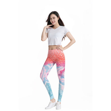 Women's Fitness Suit Set High Waist , Floral Printed Sexy Top And Legging. 2018 Summer Collection.