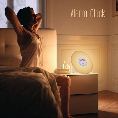 Wake-Up Light, Sunrise Simulation Alarm Clock , FM Radio Touch Control.