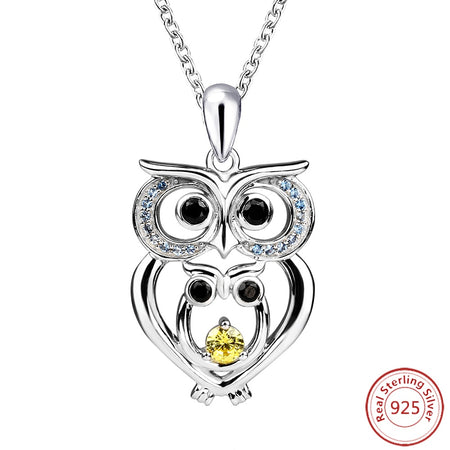 Silver Glowing Necklaces Stone. 100% Platinum Plated Sterling Material: S925. Great Gift!