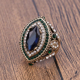 Vintage Turquoise Mosaic Ring.