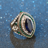 Vintage Turquoise Mosaic Ring.