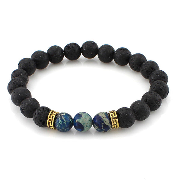 Lava Stone Beads Bracelet