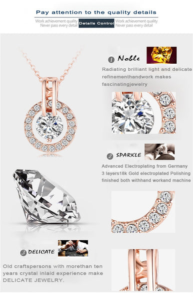Wedding Jewelry Sets for Women, Necklace and Earrings. Great Gift!