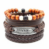Handmade Fashion Trendy Unisex Design Vintage Leather Bracelets. Hot Sellers!