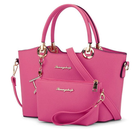 Luxury Women PU Leather Bag Duo, Fashion Handbags, Shoulder & Crossbody Bags.