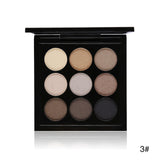 Party Queen Professional Eyeshadow Palette - 9 Colors Eyeshadows. Satin, Glitter, Shimmer.