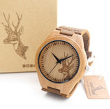 Men's Bamboo Watch With Gift Box. Great Gift!