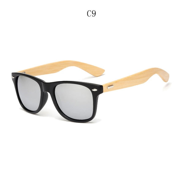 Meridia Bamboo Wood Sunglasses With Polarized HD Mirror Lens. Amplify Your Style!