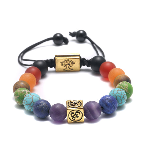 Chakras Healing Beads Bracelet. 