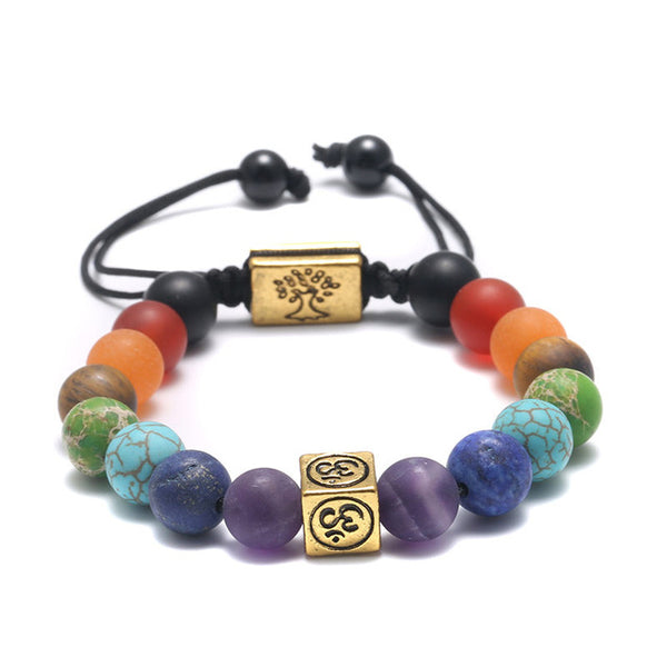 7 Chakras Healing Beads Bracelet. 