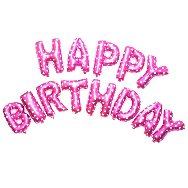 Cute Baby Showers Balloons, Cute Happy Birthdays, Girl Party Decor Set.