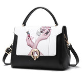 JOOZ Luxury Women PU Print Leather Bag, Shoulder & Crossbody Bags. Classic Design And Elegant Style.