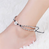silver ankle bracelet 