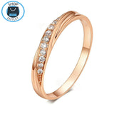 Rose Gold And White Gold Diamond Wedding Rings For Women.